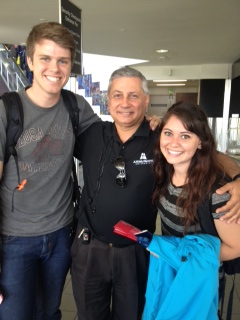 Saying one last goodbye to Mr. Bezjian at LAX