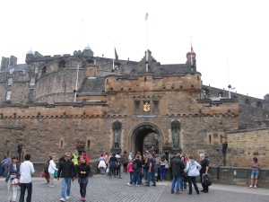 Here's Edinburgh Castle . . . from the outside.